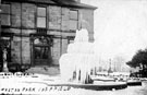 View: s10944 Frozen fountain, Weston Park Museum in background