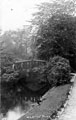 Lake and footbridge, Weston Park