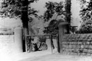 Endcliffe Park entrance, Ecclesall Road, showing the Hunters Bar Toll Gate Posts