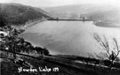 Howden Reservoir filling up, Howden Dam in background, overflows into Derwent Reservoir