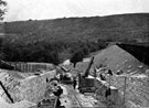 Rivelin Lower Dam, Constuction of Byewash Channel, (also known as Hollow Meadows Dams)