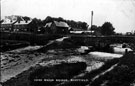 Malin Bridge over the River Loxley and Stannington Road. Forge Farm, centre