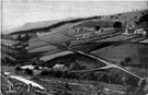 Elevated view of Rivelin Valley, prior to construction of Rivelin Valley Road. Hind Wheel and Dam in foreground