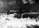 River Rivelin at the Packhorse Bridge after a thaw, 1946/7