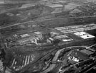 Aerial view - Blackburn Meadows Power Station showing Meadowbank Road and Hill Top, Kimberworth, River Don and SYK Navigation Canal