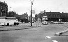 View: s13590 Exchange Street looking towards Castlegate and Blonk Street, Alexandra Hotel left, Clyde Steel Works, right