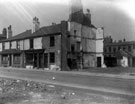 Demolition of Nos. 46 - 48 Boston Street (formerly New George Street); No. 50 Angler's Rest public house on left. Site of former back to back houses, right