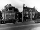 View: s13818 Lodge (left) at entrance to Oakholme House at junction of Red Lane, Westbourne Road and Brocco Bank