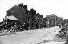 Demolition of buildings on Broomhall Street, Viners Ltd., electro plate manufacturers in distance
