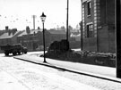 Brown Street looking towards Sidney Street and Furnival Street, Rutland Arms, right, No. 10 Sidney Street, Philip C. Booth and Co. Ltd., packing case manufacturers