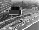 View: s14391 Construction of Arundel Gate looking towards Howard Street