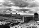 View: s14403 Looking towards Norfolk Park and Pond Street during construction of Arundel Gate