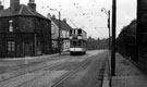 Tram No. 154, Crookes at junction of School Road (on left), Nos. 92 - 94 Noah's Ark public house