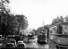 View: s15148 Ecclesall Road at Hunter's Bar taken from old 'Newcastle' Tram