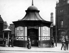 View: s15253 Sheffield Corporation Tramways and Motors Enquiry Office, Moorhead next to Crimean Monument