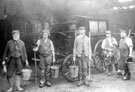 Staff at Reuben Thompson's, cab proprietor and undertaker, Upper Hanover Street