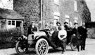 Motor Car No. W 3297 outside Brookhouse Cottage, Brookhouse Hill, Fulwood