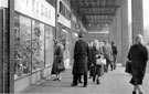 View: s15484 New developments at Castle Market, Exchange Street, including H.P. Tyler Ltd., boot and shoe dealers, No. 3 Exchange Street, left