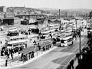 View: s15864 Pond Street bus station looking towards Park District, Harmer Lane and Sheffield Midland railway station