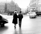 View: s16063 Fitzalan Square, General Post Office and King Edward VII Statue, left, The White Building, right