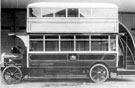 Double decker motor bus No. 56, Reg. No. WB 503, in service 1924-1931. AEC chassis/Brush bodywork