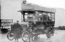 Lodge Moor Daimler motor bus, most probably No. 10, Reg. No. W 3950, in service 1914-1922 (original is damaged on corner)