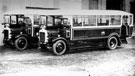 AEC single deck buses, No.s 46 and 47, Reg. No. WB 4295, in service 1925-1931, in Queen's Road Works