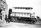 First type of covered bus at Norfolk Arms, Rivelin, No. 35, Reg. No. WE 1462, in service 1928-1935