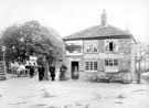 Hunter's Bar Toll Bar, Ecclesall Road, closed midnight, October 31, 1884. Most probably James Percy, the last lessee, who paid anduacute;2,565 for the privilege of exacting tolls, left of doorway