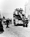 View: s16299 Horse tram No. 10 on Lady's Bridge, The Wicker, car built by Starbuck and Co., Birkenhead in 1873 for the Attercliffe route