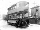 Electric tram No. 412 at Banner Cross Terminus, Ecclesall Road/Ecclesall Road South