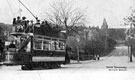 Tram No. 170 at the Tram Terminus, junction of Fulwood Road and Nethergreen Road, Ranmoor