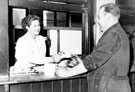 Unidentified Canteen Lady and Workman, Canteen, W. T. Flather Ltd,