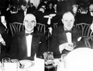 Mr Arnold Laver, right, at The Dorchester Hotel, London