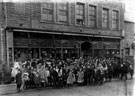 Stocksbridge Co-operative Society, Central Premises, on the opening of the new building, Manchester Road (stood opposite the original Stocksbridge Band of Hope Industrial Co-operative Society)