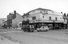 View: s18070 Junction of The Moor and Hereford Street, Nos. 155 - 157 Era Furnishings Co. Ltd., house furnishers, Nos. 141 - 143 Travellers' Rest public house