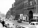 View: s18360 Buildings on Norfolk Street prior to demolition, premises include Norfolk Chambers and Rodger's Chambers