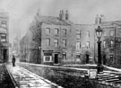 Paradise Square looking towards Silver Street Head, 1895-1910, showing Nos 22-26 (right-left)