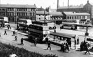 Pond Street looking towards Pond Hill including No 19, Lyceum public house, No 21, Sheffield United Tours Ltd., Joseph Rodger's Cutlery Works, Pond Street Bus Station, right