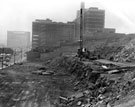 View: s18832 Excavations in Pond Street, College of Technology and Sheaf House in background