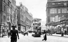 View: s19537 Tram No. 87 on Snig Hill, Corporation Buildings, left