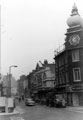 Union Street from Furnival Street. P.W. Lacey Ltd., footwear and outfitters, former Newton Chambers, Tudor House, formerly Newton House, right. The Sheffield Picture Palace in background