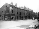 Corner of Well Meadow Street and Nos. 98-130 (No. 108 was Morpeth Arms in background), Upper Allen Street