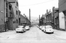 View: s20390 West Don Street looking from Infirmary Road towards Penistone Road, showing No. 216, George IV public house (extreme left) and Phildelphia Schools (right)