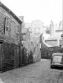 West Hill Lane, 1945-60, rear of West Street, left. Royal Hospital in background