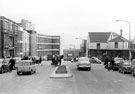 Western Bank looking towards Brook Hill and junction of Leavygreave (including No. 1 Alan B. Ward, bookseller). Former Scala Cinema, left