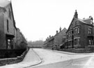 Wiseton Road, 1895-1915, from Brocco Bank. St. Augustine's Parish Hall on right