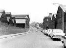 English Steel Corporation, River Don Works, Janson Street from Abyissinia Bridge looking towards Carbrook School, Attercliffe Common