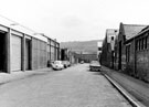 Lowther Road, Owlerton, looking towards Owlerton Stadium. Premises belonging to George William Thornton Ltd., cutlery manufacturers and Sanewood Products Ltd., cutlery manufacturers, right