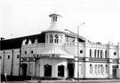 View: s21328 The Locarno, junction of London Road and Boston Street, formerly The Lansdowne Picture Palace. Opened 1914. Canopy fitted 1937. Closed as a cinema 12 December 1940. In 1947 became a temporary Marks and Spencer. Known as Mecca, Locarno, Tiffany's and 